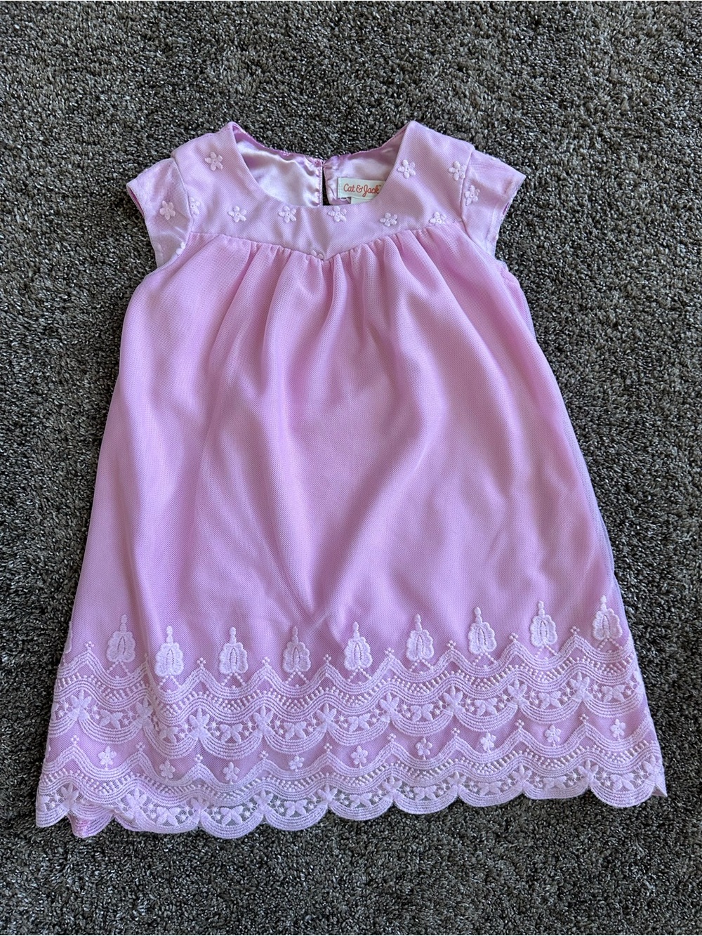 Cat & Jack Light Pink Embroidered Dress Size 4t